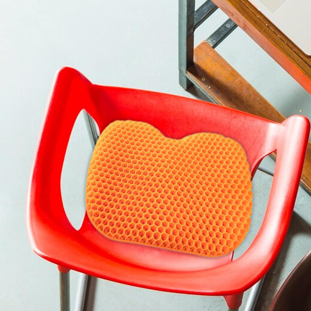 Premium 3D Gel Seat Cushion for Pressure Relief – Breathable, U-Shaped Honeycomb Chair Pad for Office, Car, & Home Use, 