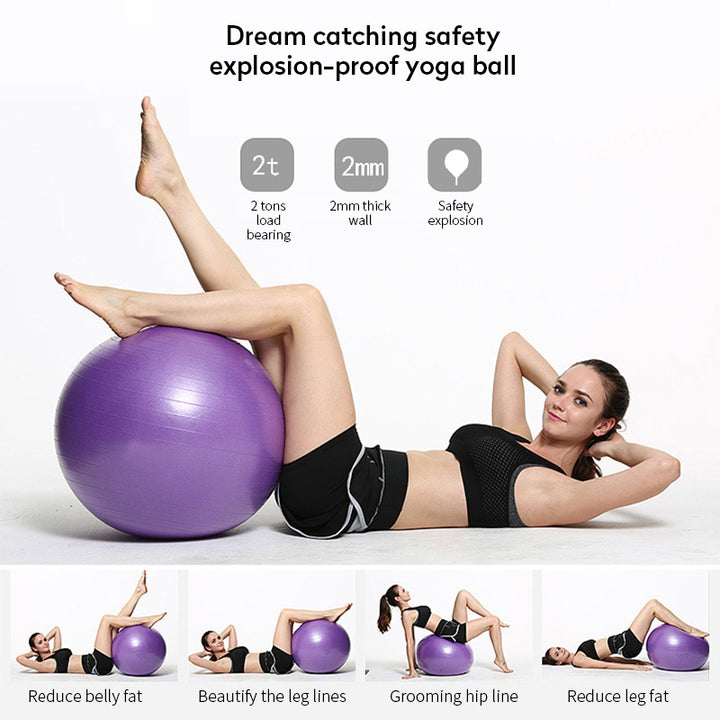 High-Quality Yoga Ball for Fitness, Pilates, and Balance – Durable Gym Exercise Ball, Perfect for Core Strength, Stability