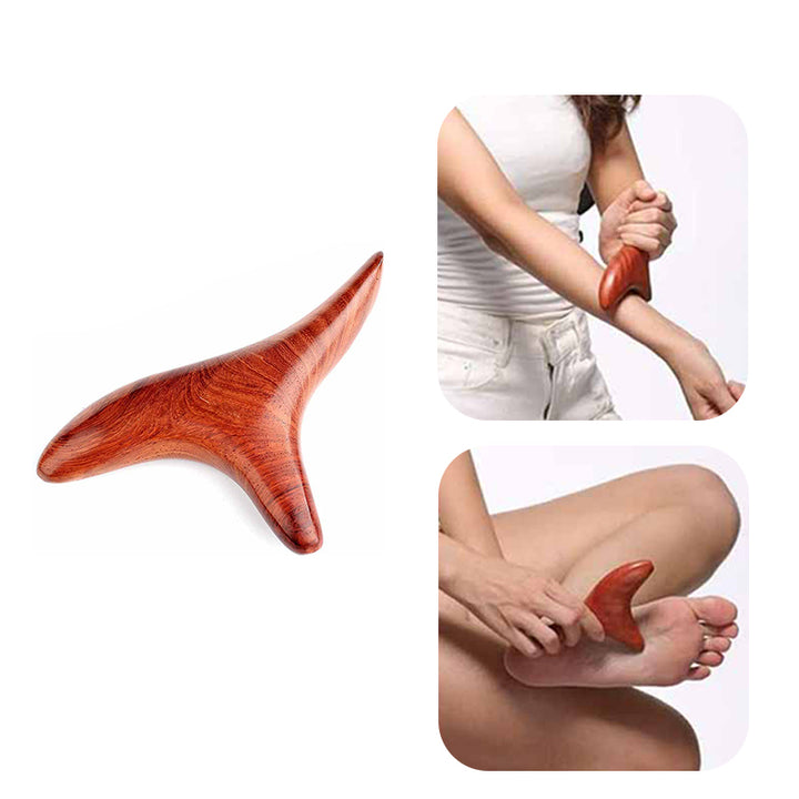 Premium Wood Therapy Massage Tools for Trigger Point Relief, Lymphatic Drainage, Mahogany & Rosewood Design for Back and Legs