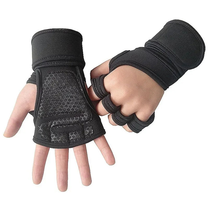 Premium Workout Gloves for Men & Women - Fitness, Bodybuilding, Weightlifting & Gym Palm Protectors with Hand & Wrist Support