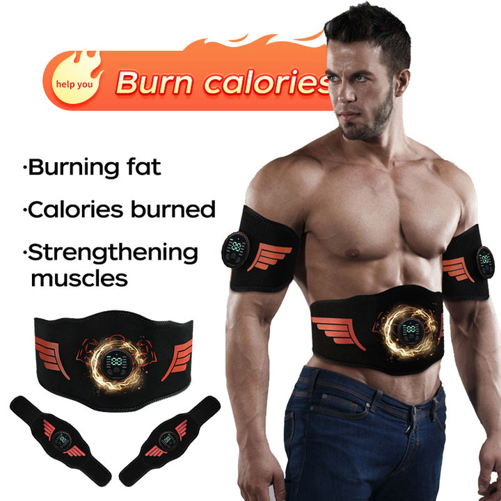 High-Quality EMS Abdominal Toning Belt | Muscle Stimulator for Waist, Arm & Leg | USB Rechargeable, 10 Modes & 39 Levels | 