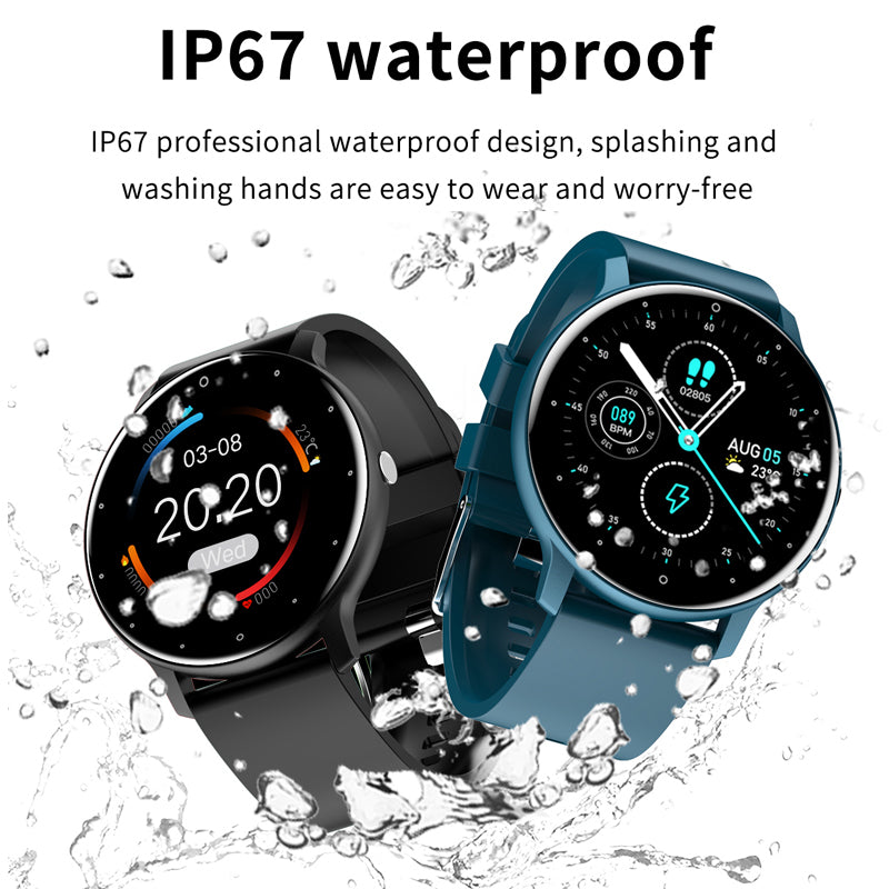 Premium Smart Watch for Women – Full Touch Screen, Fitness Tracker, Heart Rate, Blood Pressure Monitor, IP67 Waterproof,  