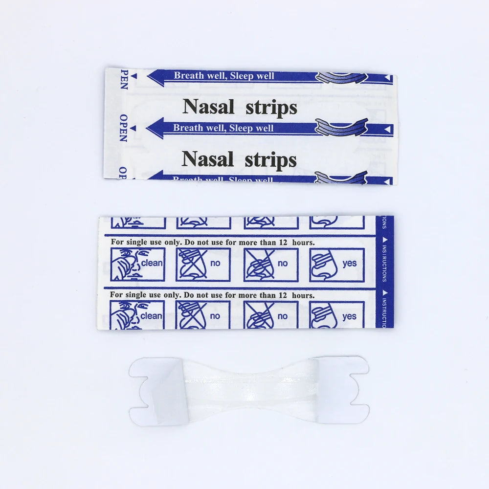 High Quality Anti-Snoring Nasal Strips - 50pcs Transparent Stop Snoring Aid, Better Nose Breath, Extra Strength Nasal Patch 