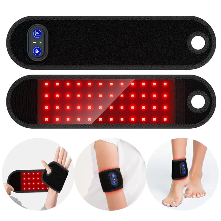 Premium LED Red Light Therapy Pad for Face and Body Pain Relief – 660nm & 850nm Portable Beauty Device with Adjustable